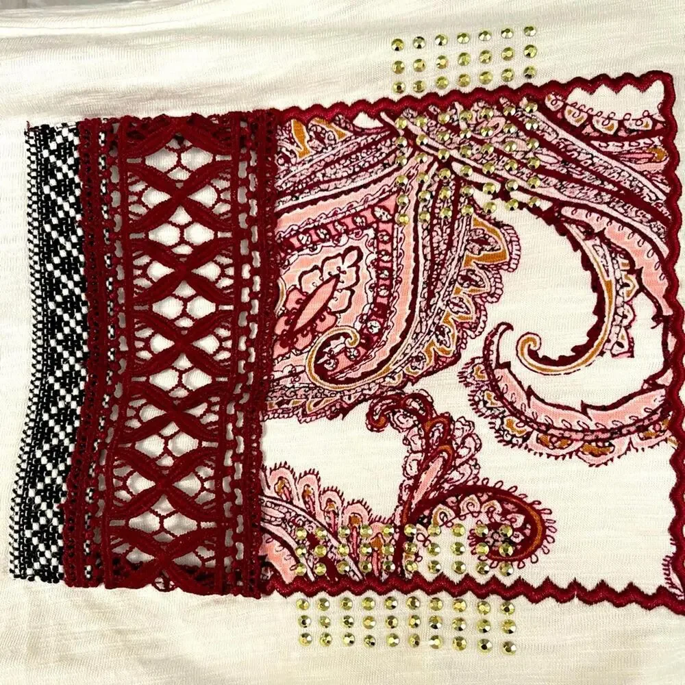 Chico’s Zenergy cotton 3/4 sleeve top Chico’s 2 (12/14) - Picture 4 of 7